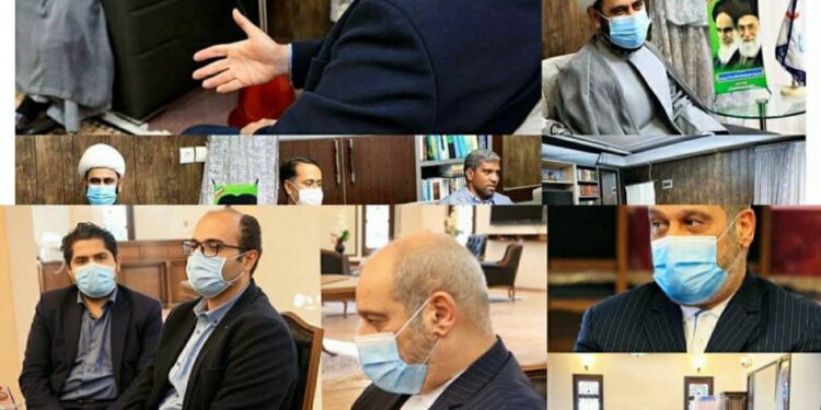 دیدار رییس فدراسیون ووشو با دکتر باوقار رییس امور اهل سنت هرمزگان و مهندس حمید رضا مومنی