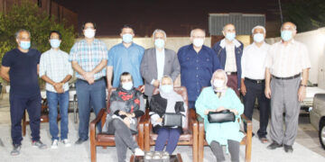 نشست اعضای هیات رییسه پتانک با رییس و مسوولین ورزش کانون بازنشستگان آجا هرمزگان