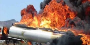 اتش سوزی کامیون