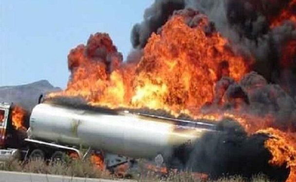 اتش سوزی کامیون