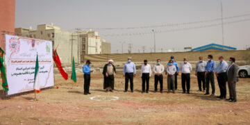 کلنگ زنی حسینیه حضرت فاطمه معصومه (س) در بندرعباس