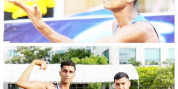 تیم ایران به همراه والیبالیست هرمزگانی به مرحله نیمه نهایی راه یافت