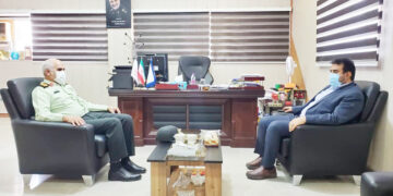 دیدار فرمانده انتظامی استان با مدیرکل ورزش و جوانان هرمزگان
