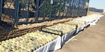 کشف محموله یک تن و ۶۲۵ کیلوگرمی مواد مخدر در جاسک