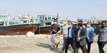 بازدید اسکله تیاب میناب