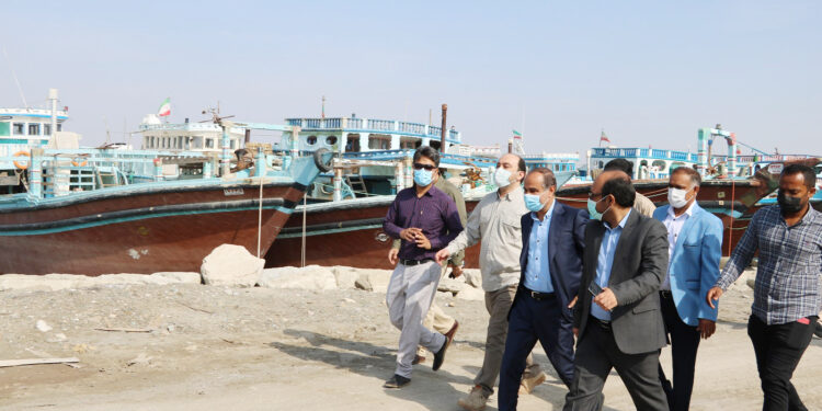 بازدید اسکله تیاب میناب