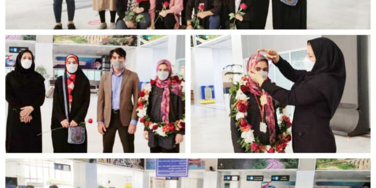 استقبال هیات رئیسه جودو استان از مبینا کمایی