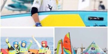 ستایش گودرزی قهرمان سومین دوره مسابقات پدل بردینگ کاپ آزاد کیش