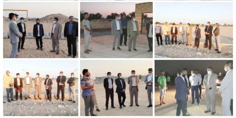 بازدید مدیرکل ورزش و جوانان استان هرمزگان از پروژه های در دست اجرا
