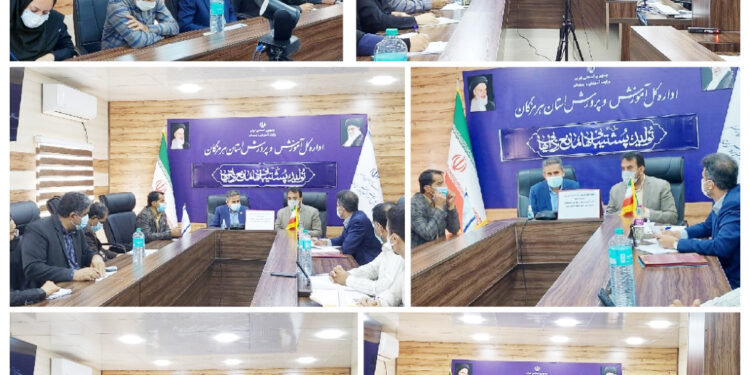 نشست هماهنگی سومین دوره المپیاد استعدادهای برتر ورزشی با حضور مدیران کل ورزش و جوانان و آموزش و پرورش هرمزگان