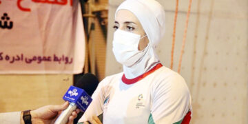 ملی پوش هرمزگانی در اردوی تیم ملی سنگنوردی بانوان