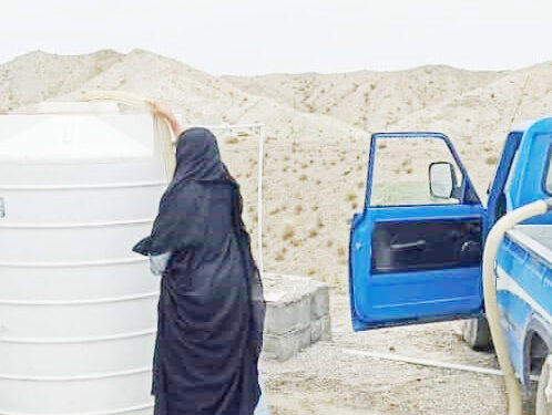 کم آبی در روستای درالوی بشاگرد