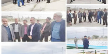 بازدید مدیرکل ورزش و جوانان و نماینده مردم شرق استان از پروژه های ورزشی بخش رودخانه