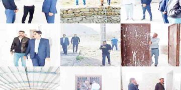 رییس شورای اسلامی و دهیار  روستای درپهن ،  سالن ورزشی چند منظوره درپهن با تمام مشکلات اقتصادی پبشرفت  خوبی داشته است