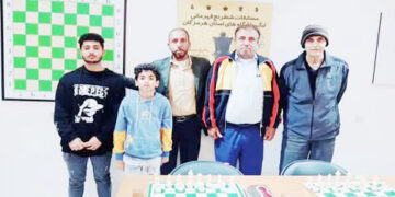 سهراب شمس الدینی بر سکوی قهرمانی مسابقات سریع «رپید» ریتد هیات شطرنج هرمزگان