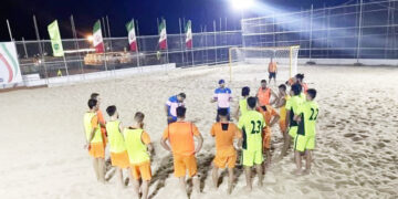 اردوی آماده سازی تیم ملی فوتبال ساحلی در بندرعباس