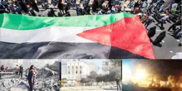 در راهپیمایی روز قدس صورت گرفت؛ محکومیت جنایات اسرائیل و جیش الظلم در مثلث ایران، سوریه و غزه