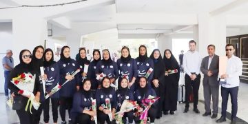 استقبال از تیم قایقرانی دراگون بوت بانوان ستارگان احمدی