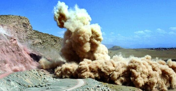 انفجار برنامه ریزی شده در منطقه ویژه اقتصادی صنایع معدنی و فلزی خلیج فارس